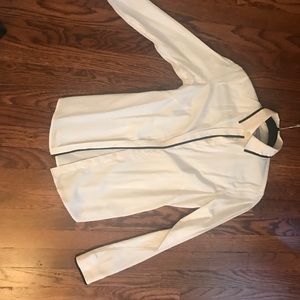 Black and white button down shirt